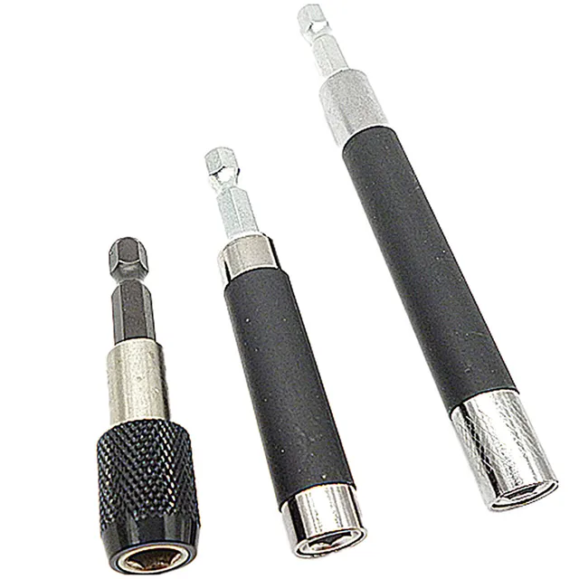 3pcs Screw Bit Holder Bit Socket Extension Bar Quick Release