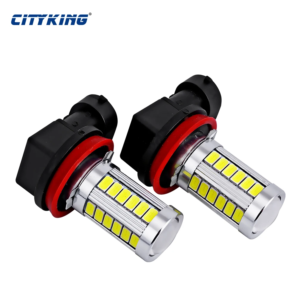 

2 X H11 Led Bulb 30W High Power Ultra Bright 5730 5630 33smd led H11 h7 1156 LED Car Foglamp Fog Light White car light source