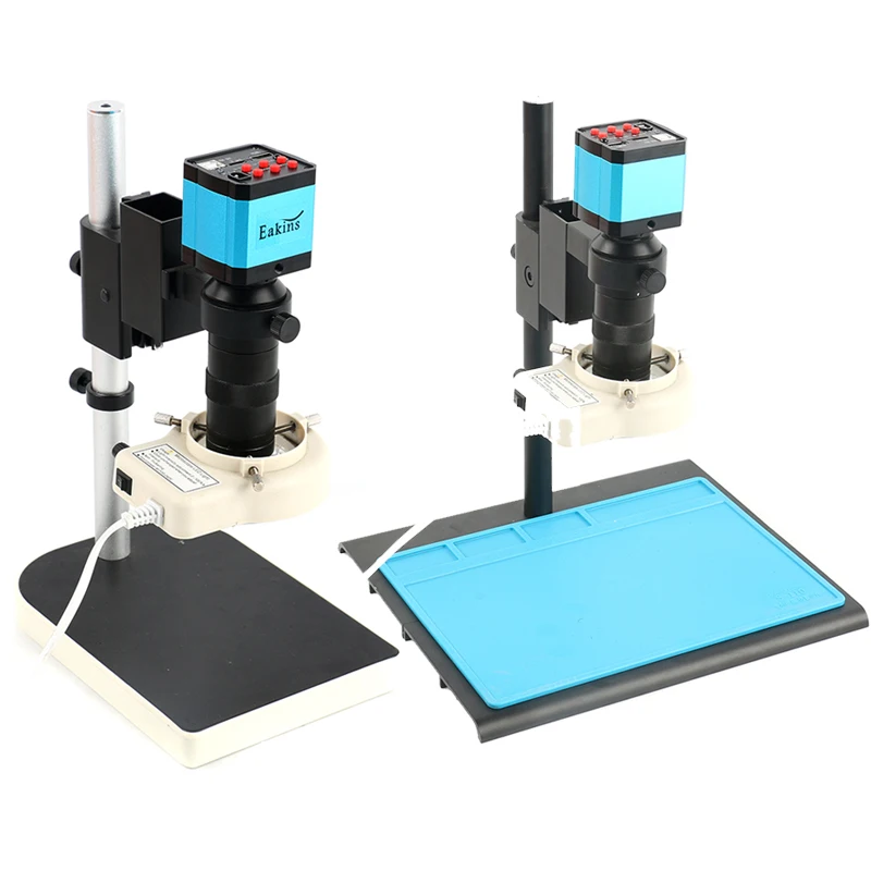 

C Mount Lens 100X Zoom HD 1080P 21MP HDMI USB Industrial Electronic Video Microscope Camera Set For Lab PCB Soldering Repair
