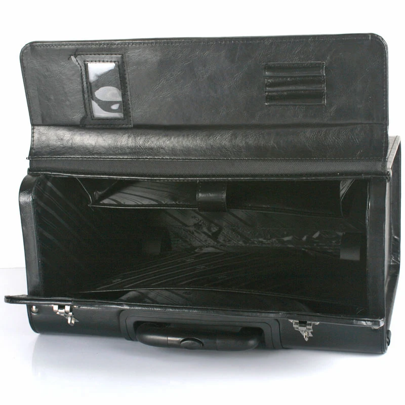 19 inch PVC Retro Leather pilot Rolling Luggage Cabin Airline stewardess Travel bag Men&Women Business Trolley Suitcase spinner luggage
