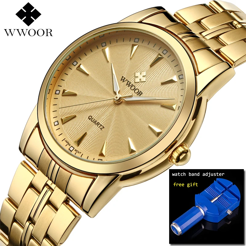 

Mens Watches 2019 Top Brand Luxury Waterproof Men's Stainless Steel Casual Gold Watch Quartz Clock Men Sports Watches For Men