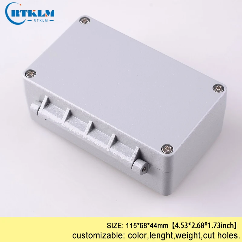 

Waterproof electrical box Aluminum outdoor electrical box IP68 diy electronic circuits metal project junction box 115*68*44mm