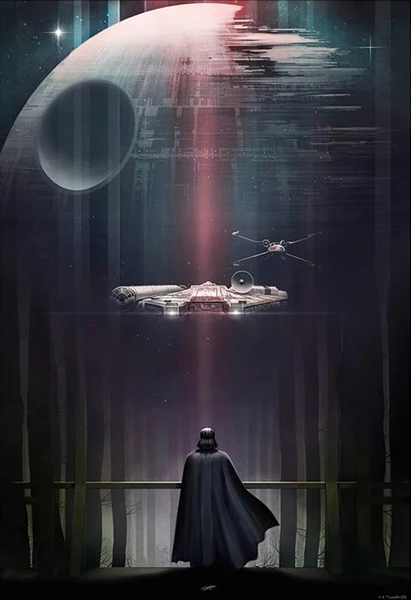 3 P Star Wars фильм постер Современной Поп элементы стены HD холст полиграфии жикле