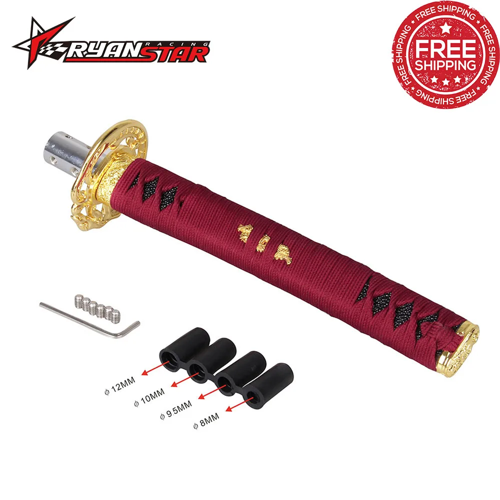 RYANSTAR Universal Accessories Sword Gear Shift Knob For Automobile Spare Part Samurai Sword