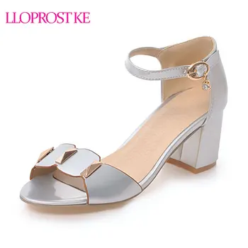 

Lloprost ke Women Sandals Summer Sexy High Heels Sandals For Women Shoes Heels Sandals Gladiator Size 32-43 Opean Toe MY850