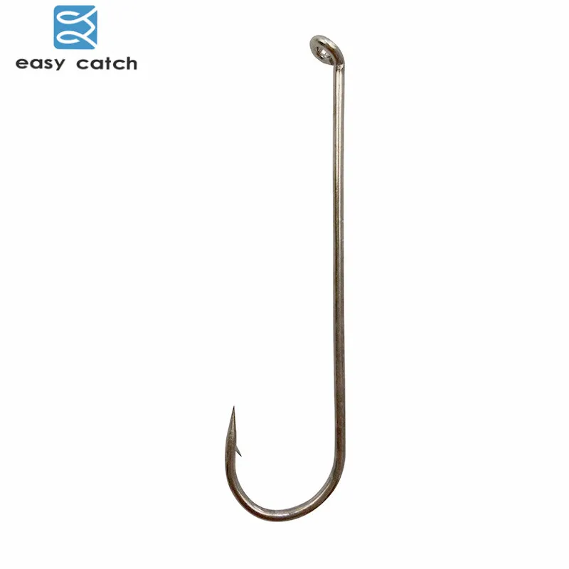 

Easy Catch 500pcs 79580 Fishing Hooks White Long Shank Small Streamer Dry Fly Tying Fishing Hook For Jig Size 12 14 16