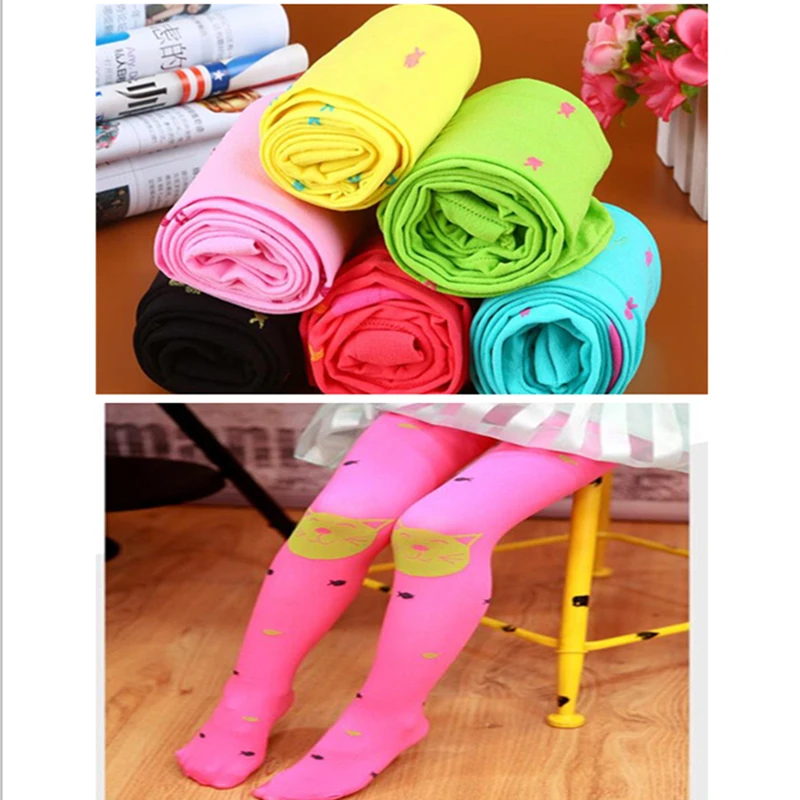 Kids Pantyhose Ballet Dance Tights for Girls Stocking Children Velvet Solid White Pantyhose