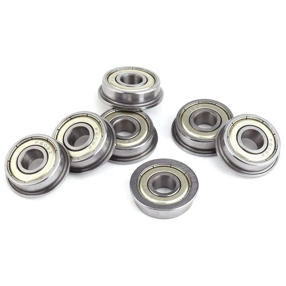 10pcs Flange Ball Bearing F608ZZ 8*22*7 mm Metric flanged Bearing