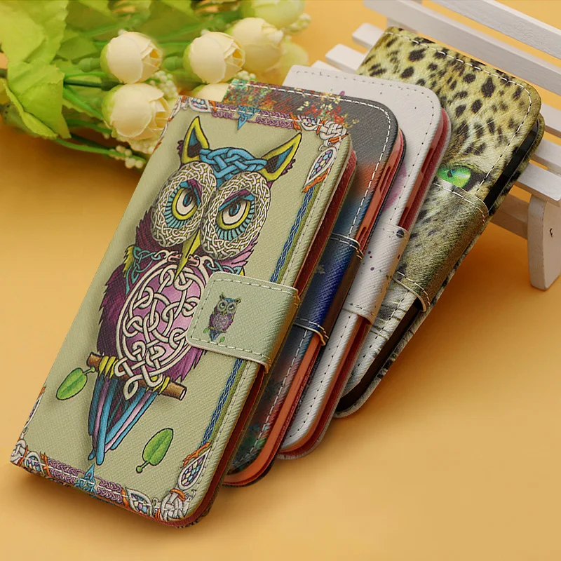 

For iPhone6 4.7" Painting Wallet With Stand PU Leather Case for apple iPhone 6 4.7 Cell Phone Cover With Card Holder