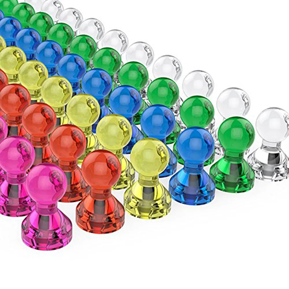 

10/30/60 Pack Assorted Color Strong Magnetic Perfect Magnets Whiteboard Refrigerator Fridge stickers Kitchen Home decor