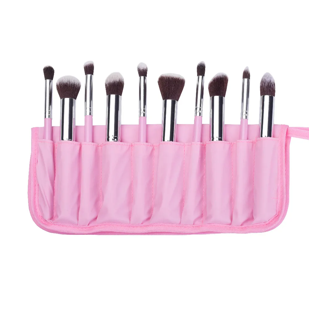 10Pcsset Makeup Brushes Professional Eyebrow Foundation Powder Eyeshadow Eyeliner Lip Concealer Eyelash Blending Brush Set Kit (9)