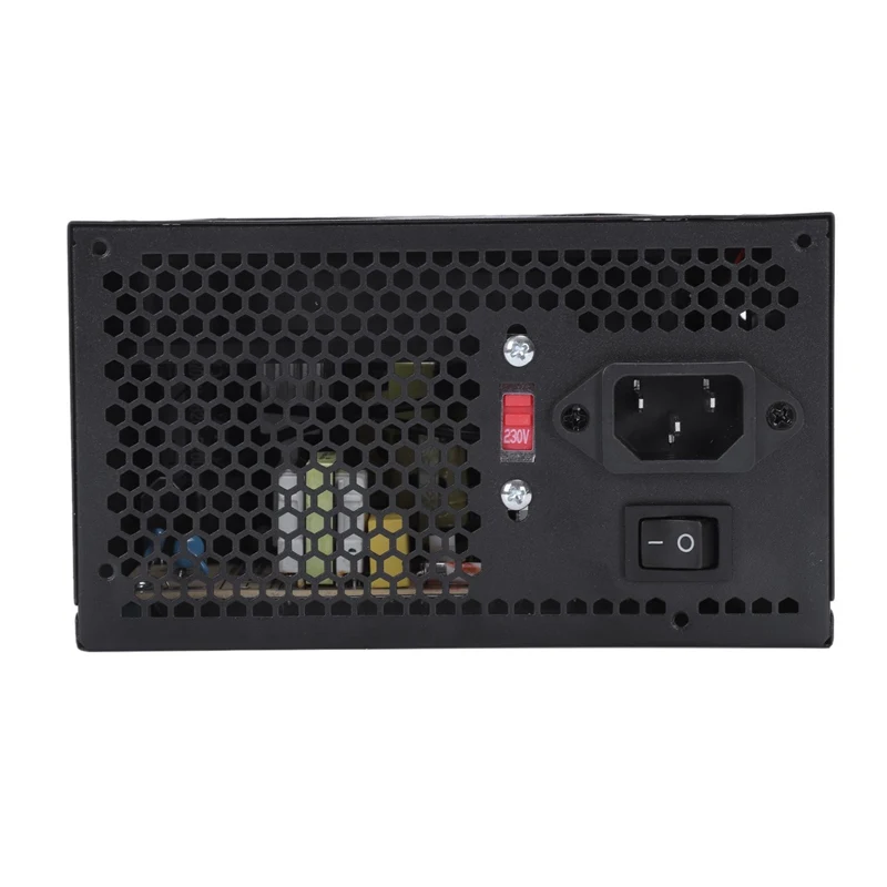 170-260V Макс 650W Питание Psu Pfc красного цвета на высоком каблуке 12 см с бесшумным вентилятором 24Pin 12V компьютер Sata консоль для ПК-игр с поддержкой Windows Питание для Intel Amd Com