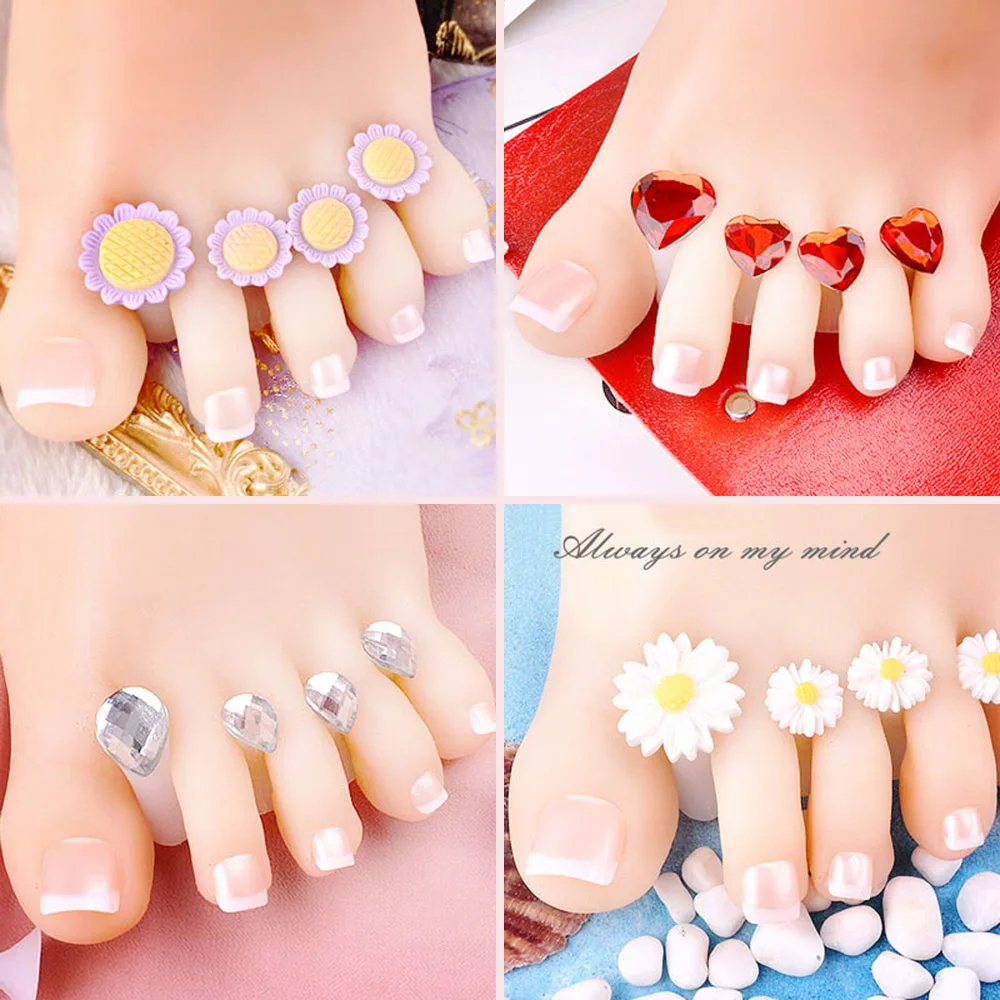 

8 pcs/set Silicone Toe Separator Manicure Material Toe Nails Toe Corrector Nails Accessoires