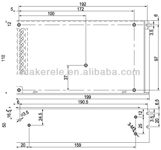 Источник питания S-150-27 27V 150W 6.5A одиночный выход импульсный источник питания для светодиодной ленты светильник 27v трансформатор 47~ 63Hz