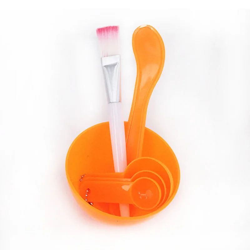  4 In 1 DIY Facial Beauty Mask Bowl Cosmetic Tool Mixing Spong Brush With Stick Brush Set (7)
