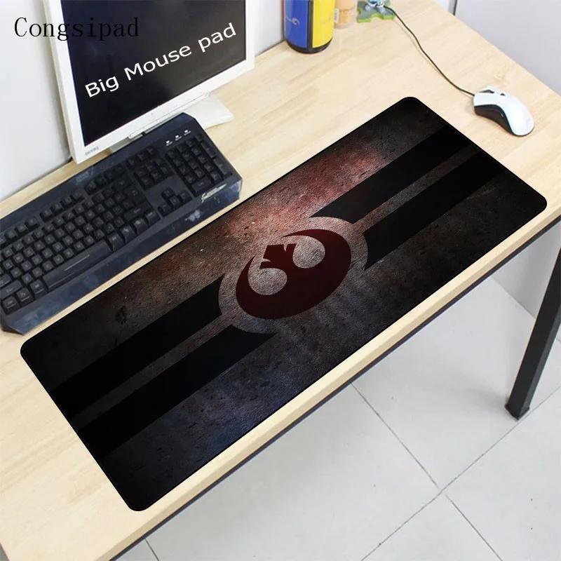  Congsipad Natural Rubber Star War Computer Gaming Darth Vader Print Locking Edge Large Mousepad for