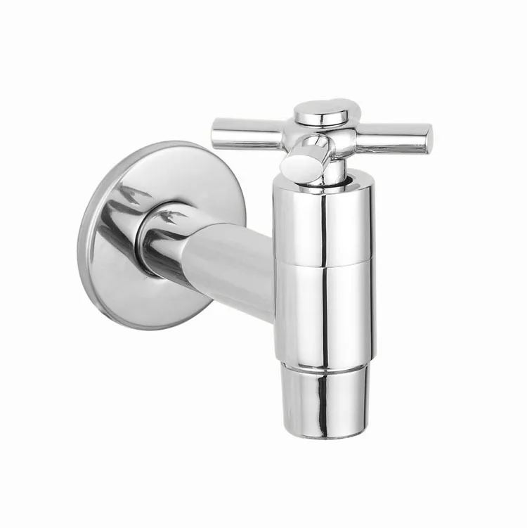 Brass Chrome Bathroom Wall Mount Cold Water Faucet Tap Spigot Bibcocks