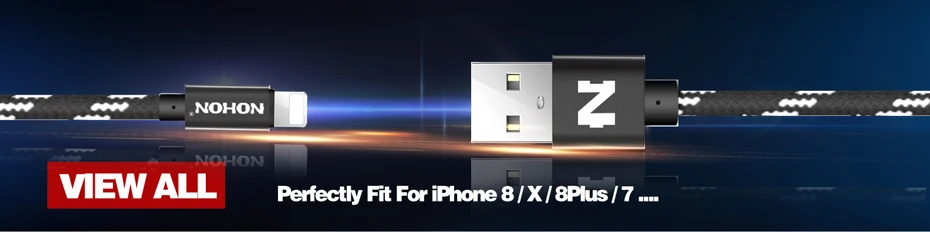 NOHON 3 в 1 USB кабель для iPhone 8X7 6 6S Plus 5 5S samsung Xiaomi lenovo 2 в 1 Micro type C кабели для быстрой зарядки