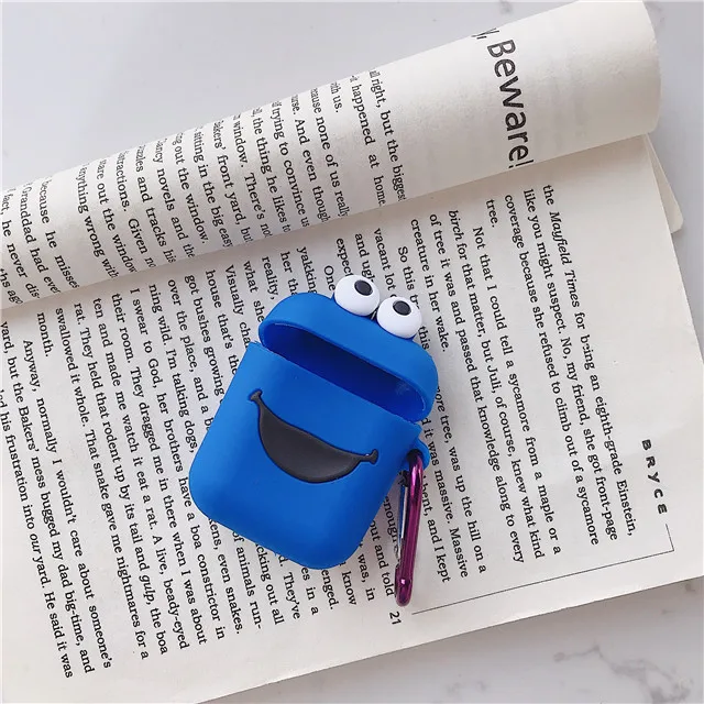 Мягкий силиконовый чехол Pika Stitch Sesame Street для Apple Airpods, беспроводные bluetooth-наушники, чехол Doraemon Anpanman - Цвет: 13