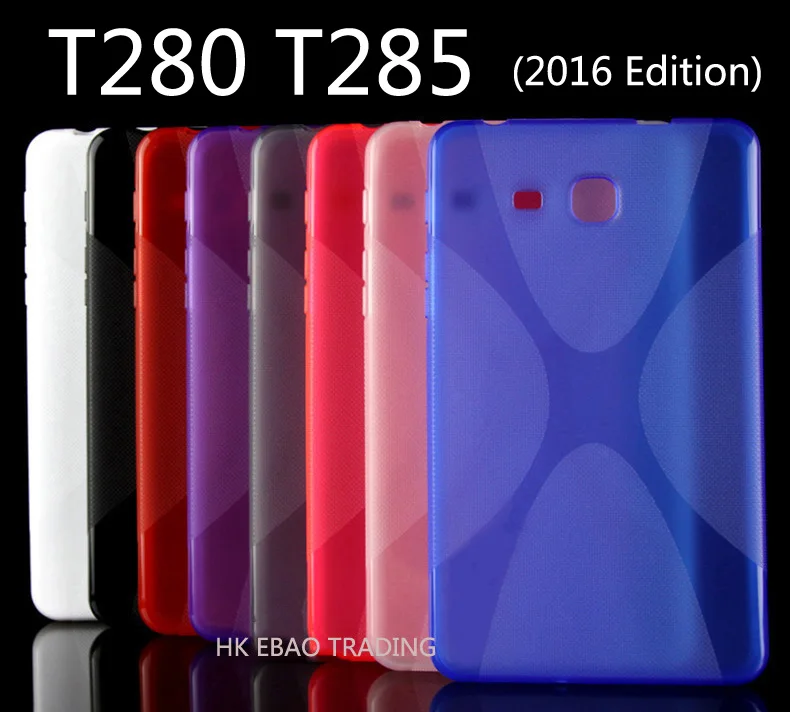 

X Line Skin Tab Cover TPU Case Silicon Gel Soft Back Cover Protect Shell For Samsung Galaxy Tab A 7.0 T280 T285 2016 edition