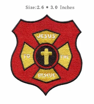

JESUS badge embroidery patch 2.6"wide alaska/albania/alemania