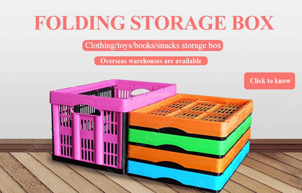 folding storage boxes baskets