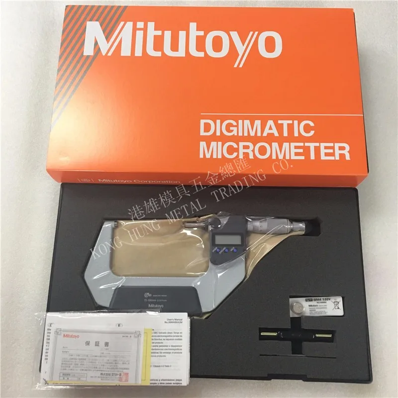 Из Японии, mitutoyo 293-243, Digimatic микрометр типа, 75-100 мм Диапазон