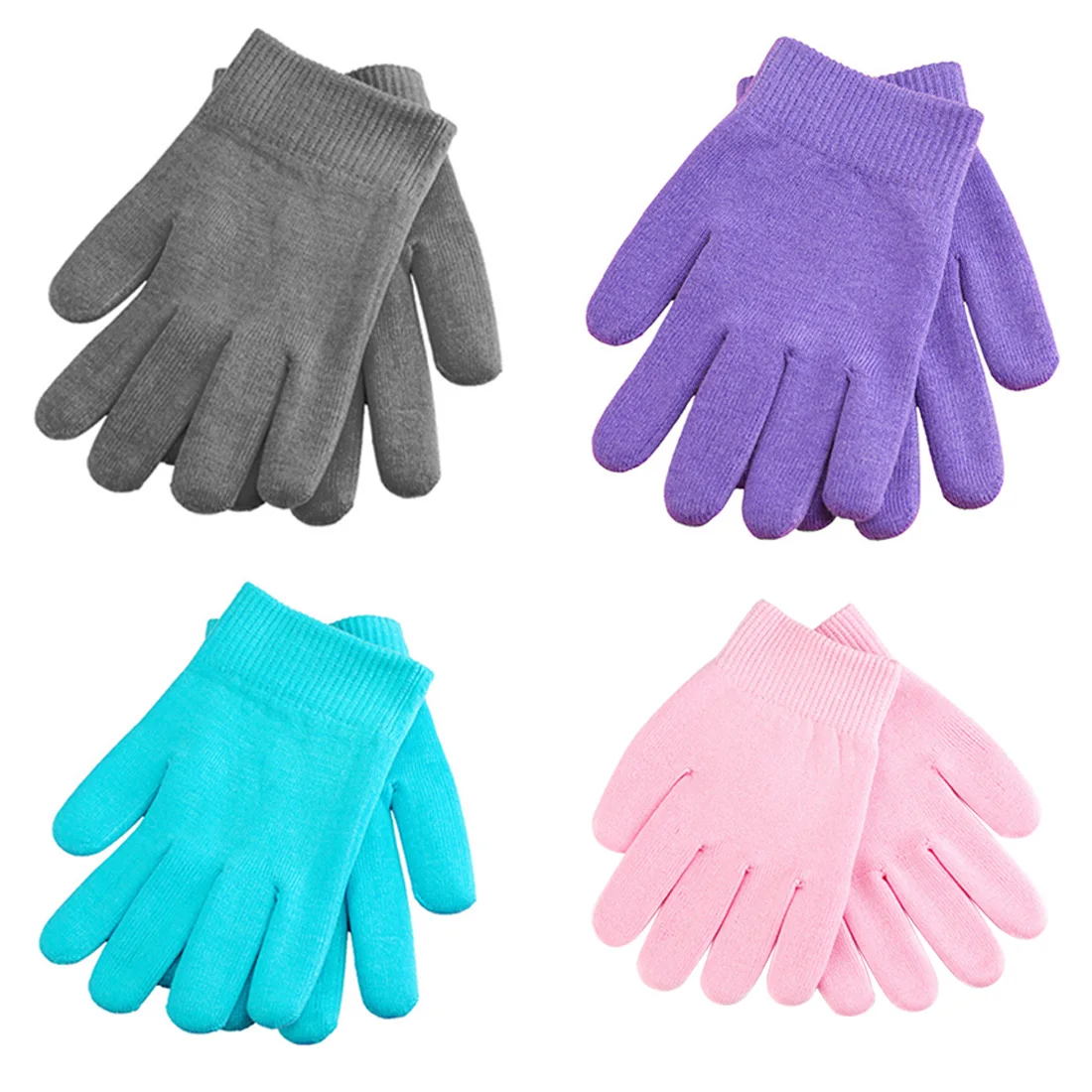 Reusable Silicone Gel Socks Gloves SPA Moisturizing Whitening