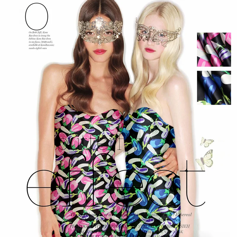 Цвет Баклажан печать шелковая ткань мягкое платье шелковая атласная ткань на заказ Модная ткань 100 шелковая ткань шелковая ткань