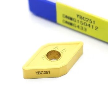 

10Pcs DNMG150412 YBC251 CNC turning inser Carbide Inserts Blades For Lathe Tool Turning Holder