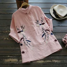 Корейский Лидер продаж половина длинный v-образный вырез Твердые Broadcloth Повседневная Кнопка Tumblr Лето сладкий японский хлопок лацкан рукав рубашка