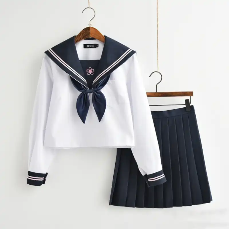 New Summer Short/long Sleeve Uniforms Japanese School Girl Uniform ...