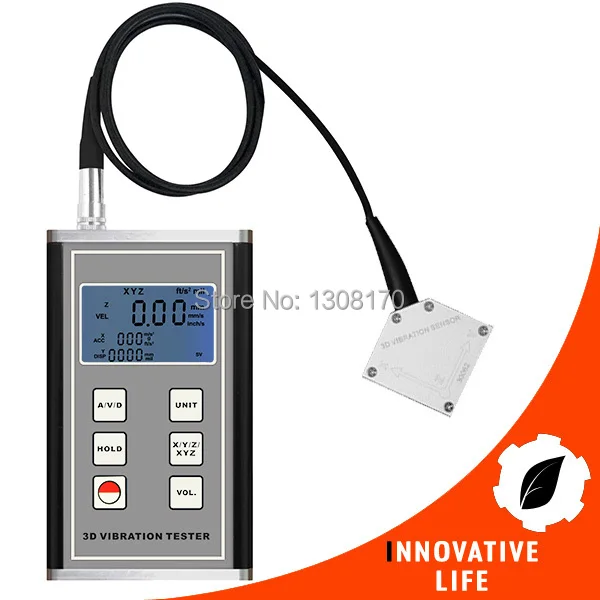 Piezoelectric Accelerometer Sensor Measures Periodic Motion Displacement Velocity Acceleration 3