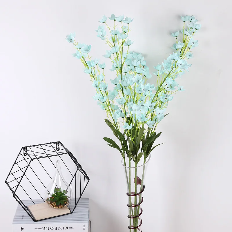 

Klonca Natural Silk Flower 95cm 1pc Companula Medium Fake Flower Artificial Flower Making Bouquets Home Decoration