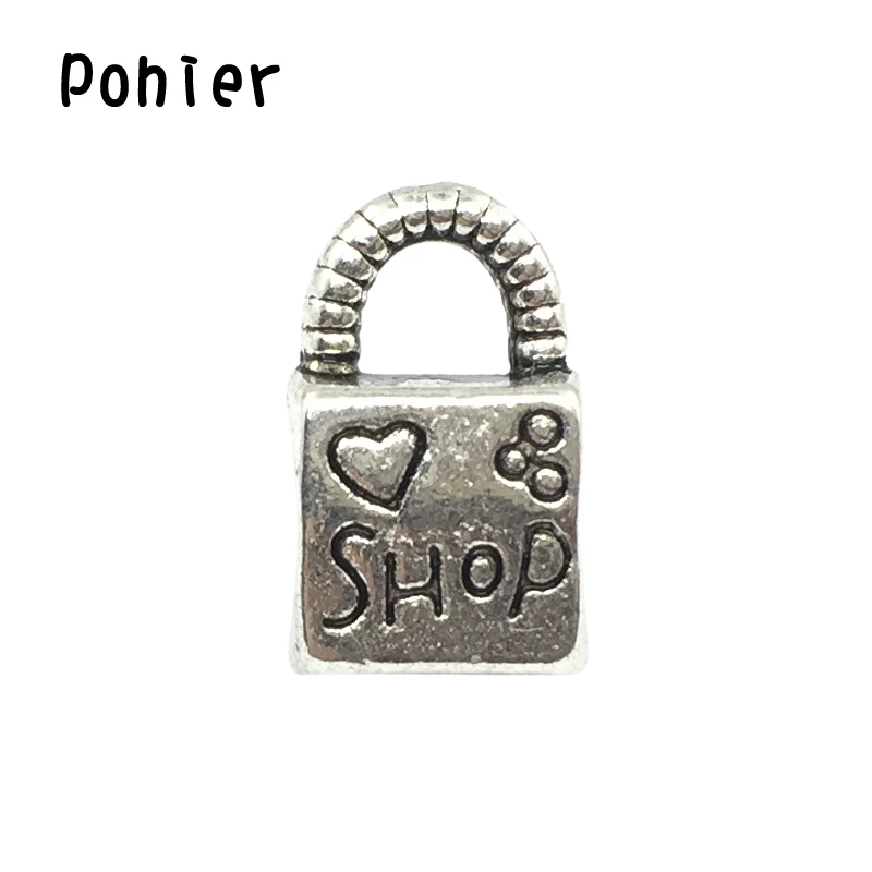 Модные DIY Ювелирные изделия сумка Шарм бусины подходят оригинальный Pandora браслет