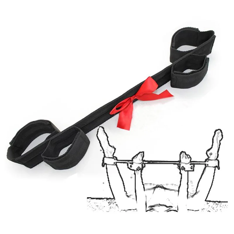 Sex Products, Womens Nylon Bow Harness Spreader Bar Wrist/ Hands to