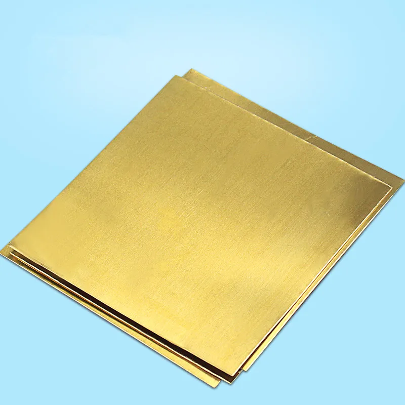 1PCS CP016 Ultra Thin Brass Sheet 100mm*100mm*1.5mm H62 Brass Plate