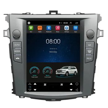 

10.4" Tesla Vertical Screen Android Car Radio Audio Sat Nav Head Unit for Toyota Corolla 2008 2009 2010 2011 2012 2013 2014