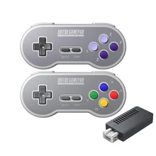 8Bitdo SF30 SN30 2,4G беспроводной геймпад Ретро пульт управления для SNES Classic Edition с 2,4G NES приемником USB-C беспроводной игровой коврик