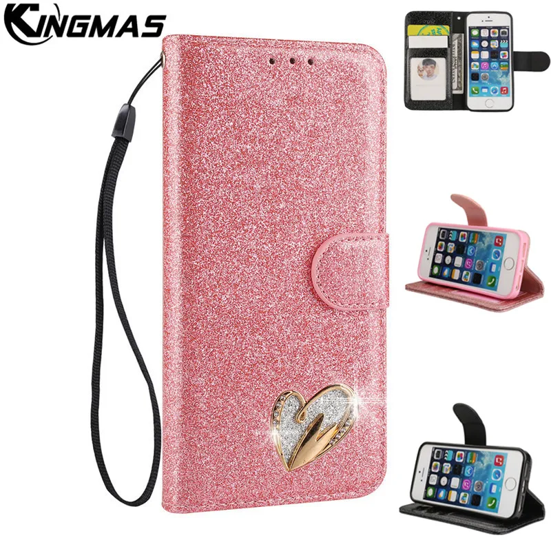 Original KINGMAS brand Luxury Leather Flip capas para Case