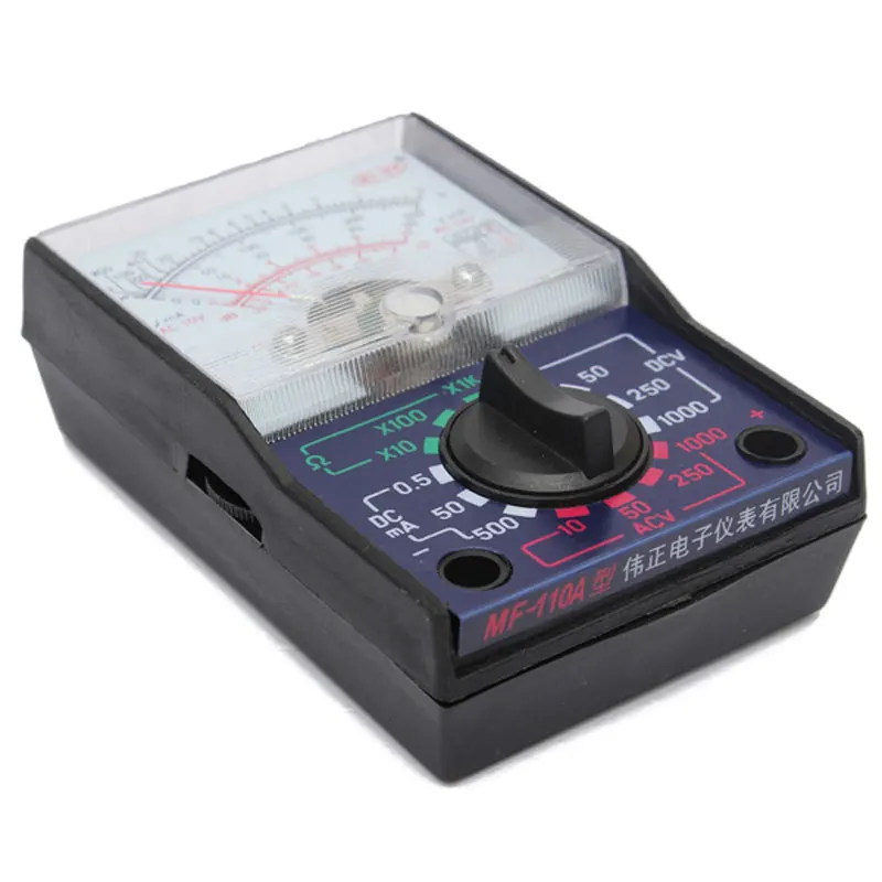 Portable Electric Multimeter MF-110A AC/DC OHM Voltmeter Ammeter Analog Measuring Tool Meter Convenient Accessories Tools