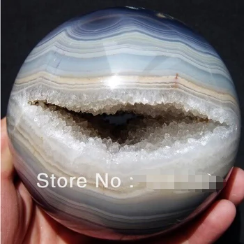 

free shipping Natural Geode Agate Quartz CRYSTAL SPHERE BALL