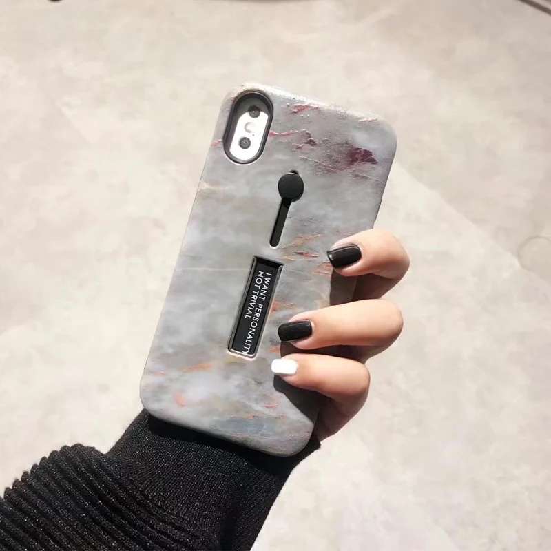 Marble PC Cover For iPhone 6 6s 6Plus 7 7Plus 8 8Plus X Case Ring Slim For iPhone 6 6s 6Plus 7 Marble Cases Ring Holder Armor (14)