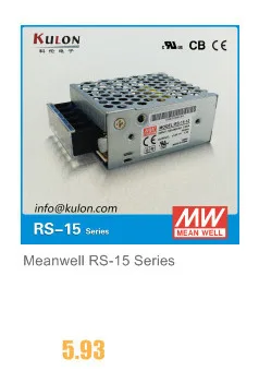 Meanwell RS-15 15W 3,3 V/3A 5 V/3A 12 V/1.3A 15 V/1A 24 V/0.625A 48V источник питания CB UL CE одобренный PSU 3 года гарантии