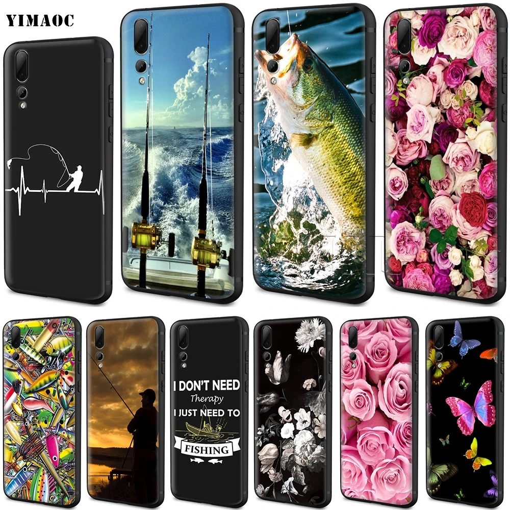 

YIMAOC Angling Go Fishing Silicone Case for Huawei Mate 30 20 Honor 10 8x Nova 3i 3 P30 Lite Pro
