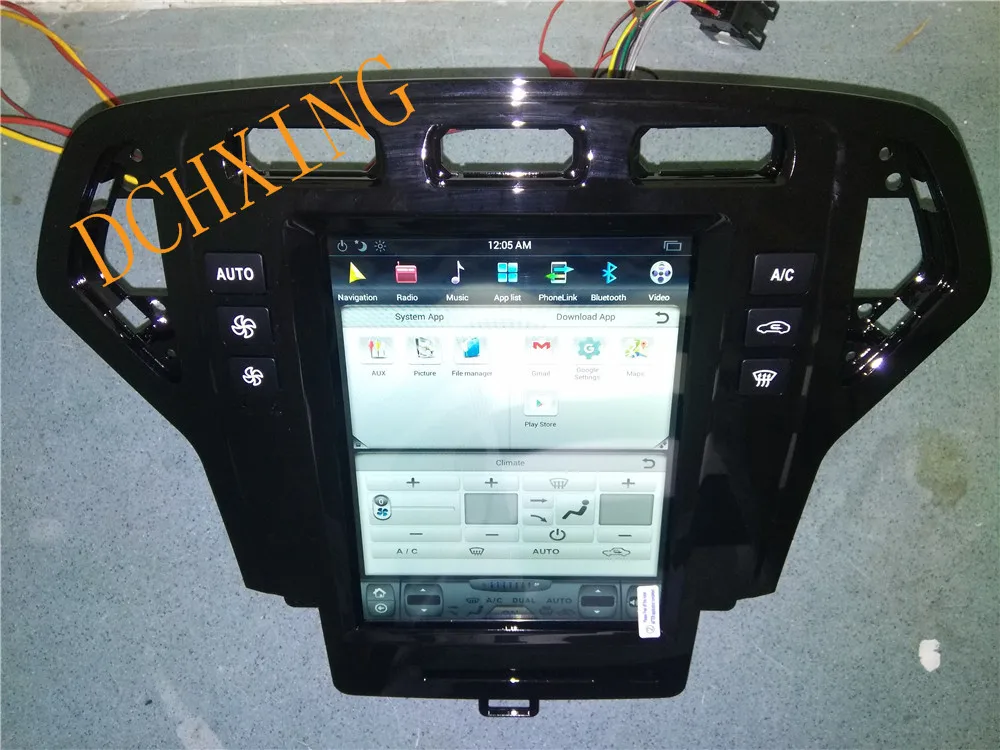 10,4 ''Tesla стиль Android 8,1 автомобильный DVD gps плеер для Ford Mondeo fusion 2007 2008 2009 2010 2011 2012 2013 PX6 CARPLAY