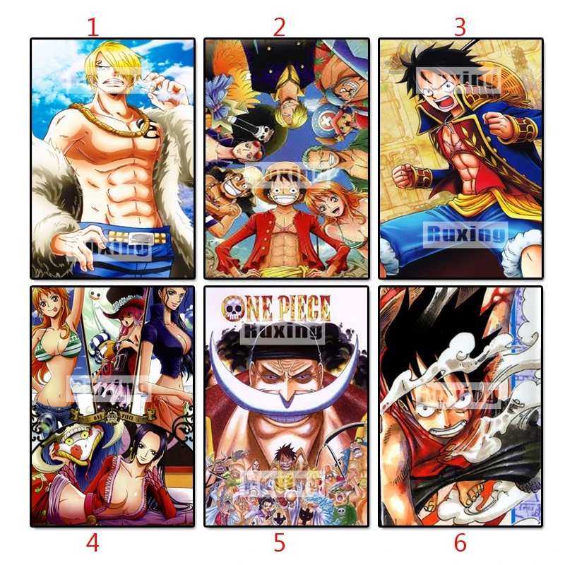 

5D DIY Diamond Embroidery Cartoon ONE PIECE Diamond Painting Cross Stitch Full Home Decoration Rhinestone Gift Mosaic