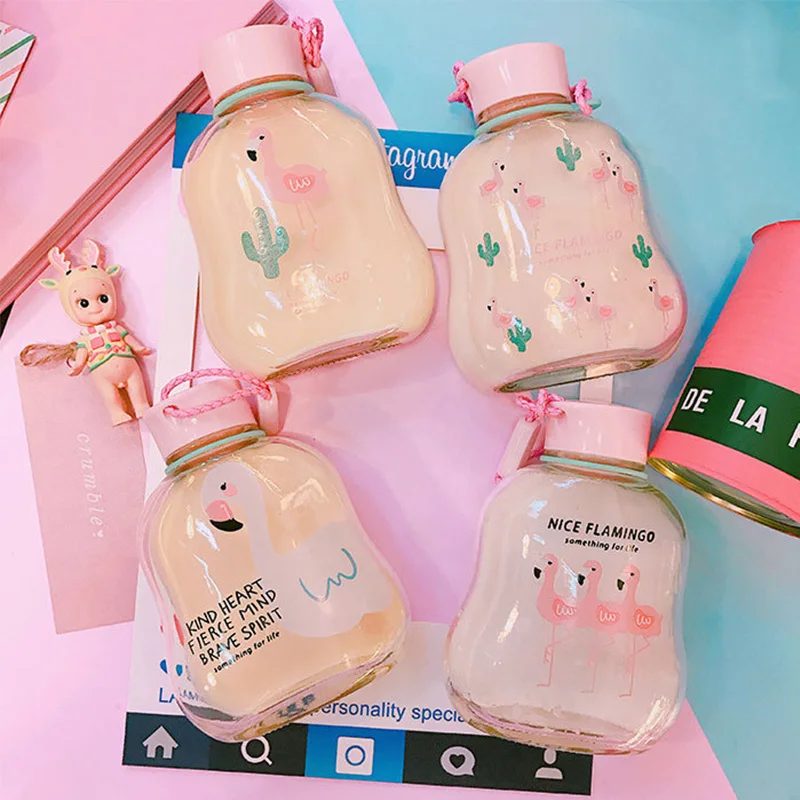 

RUIDA Vacuum flask Flamingo Pattern Thermal Mug Travel Thermos Cup Cute cartoon Creative Sport outdoor Water Bottles Milk kettle