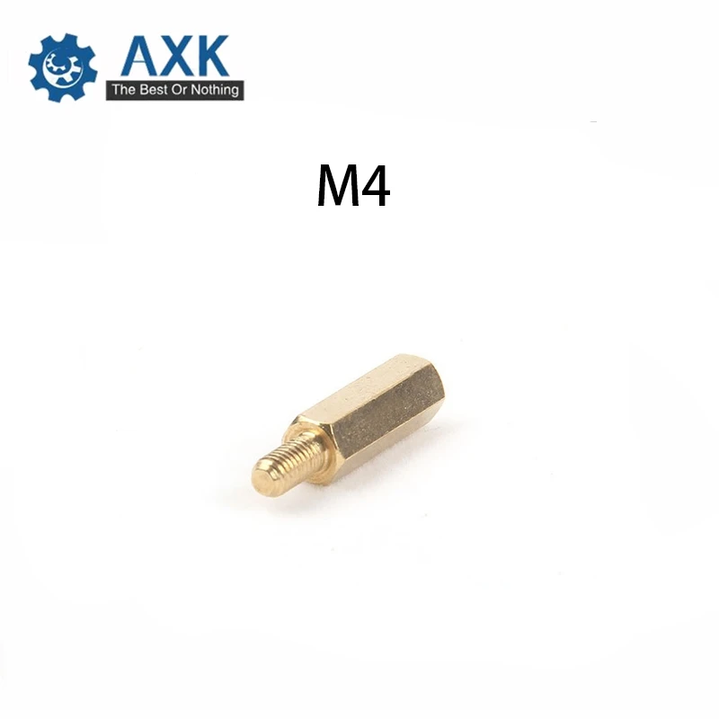 Nut Spacing Screw Spacer Brass Pc 30pcs M4*l+6mm Hex Under 50pcs High Electrical Lot (30 Pieces/lot) Sex Motherboard Standoff |