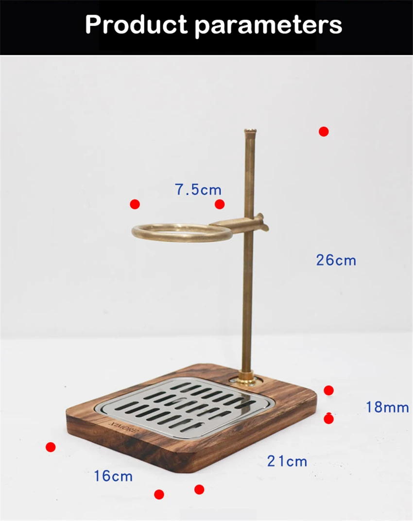 Coffee Filter Holder Zingana Base Adjustable Coffee Filter Brewing Stand Coffee Dripper Stand Holder Rack Cafe Accessory